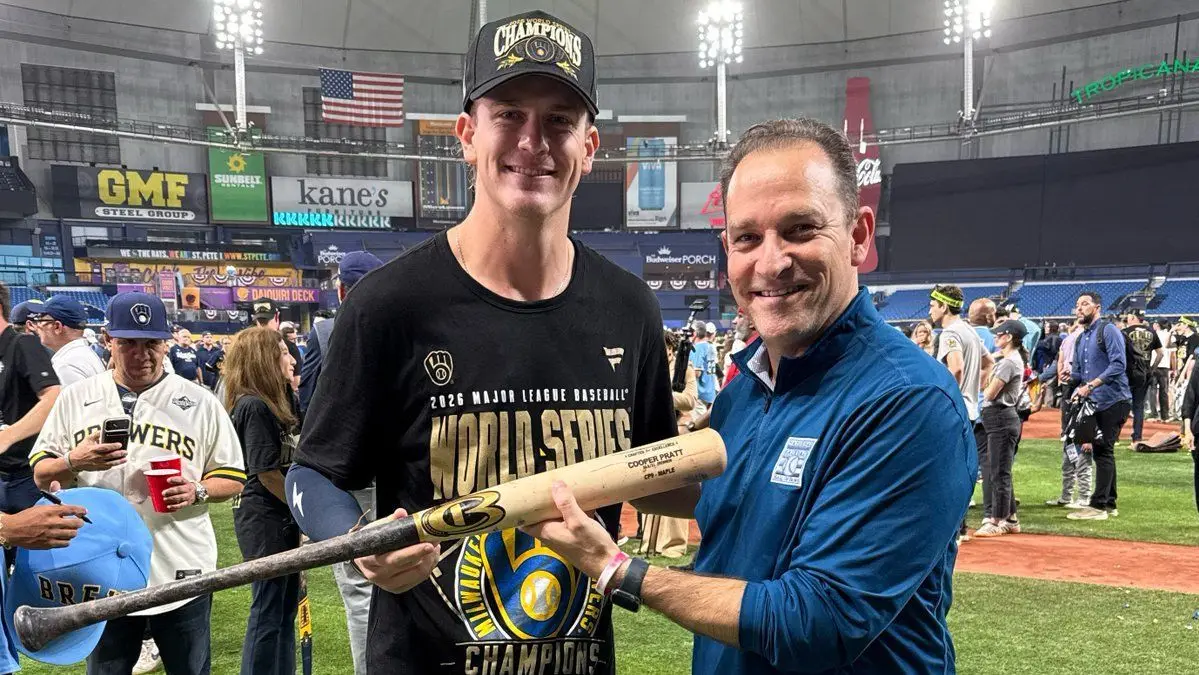 Cooper Pratt Sends His Bat to Cooperstown After Brewers Title