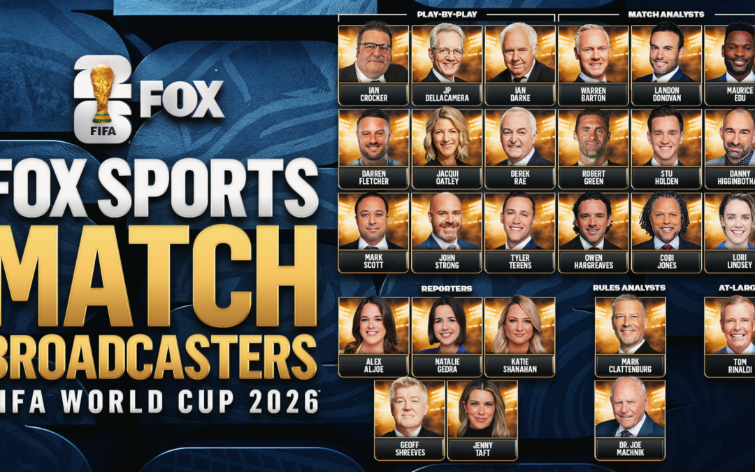 FOX Sports Announces 2026 FIFA World Cup Match Commentators and Reporters