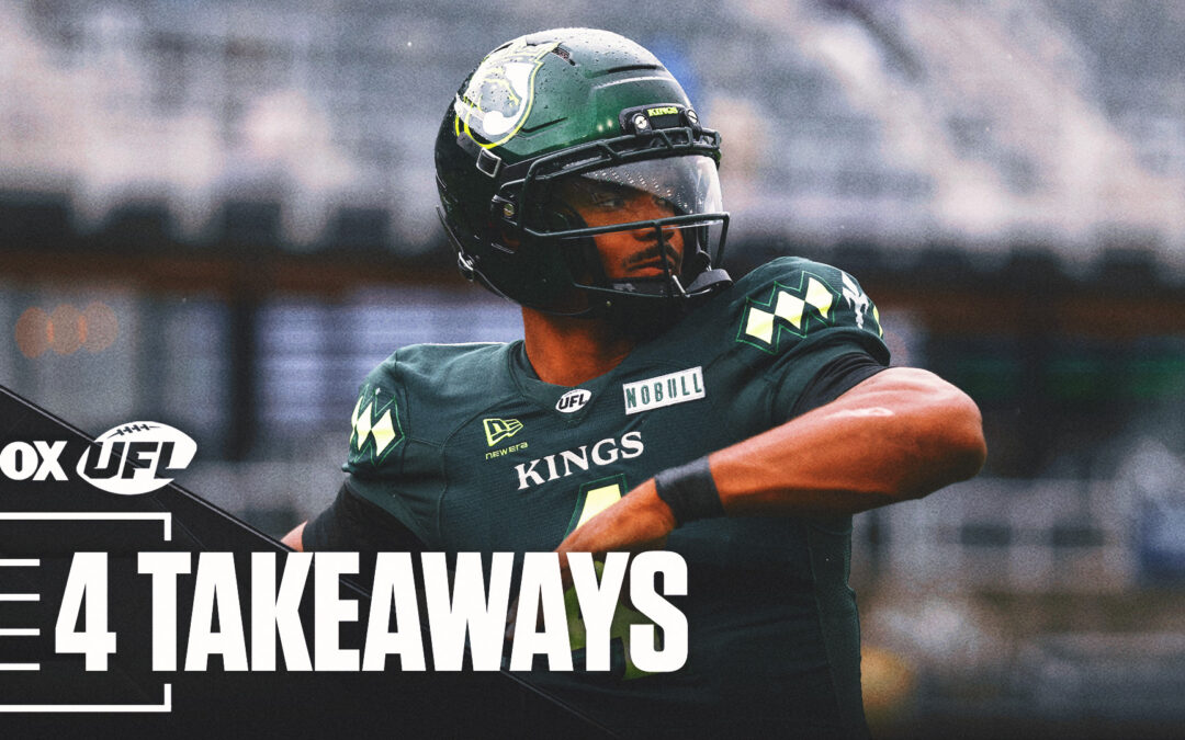4 Takeaways From Week 9 Of The 2026 UFL Season