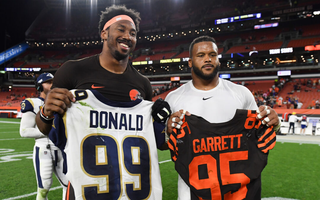 Aaron Donald On Return To Rams After Myles Garrett Trade: ‘It Got Me Thinking’